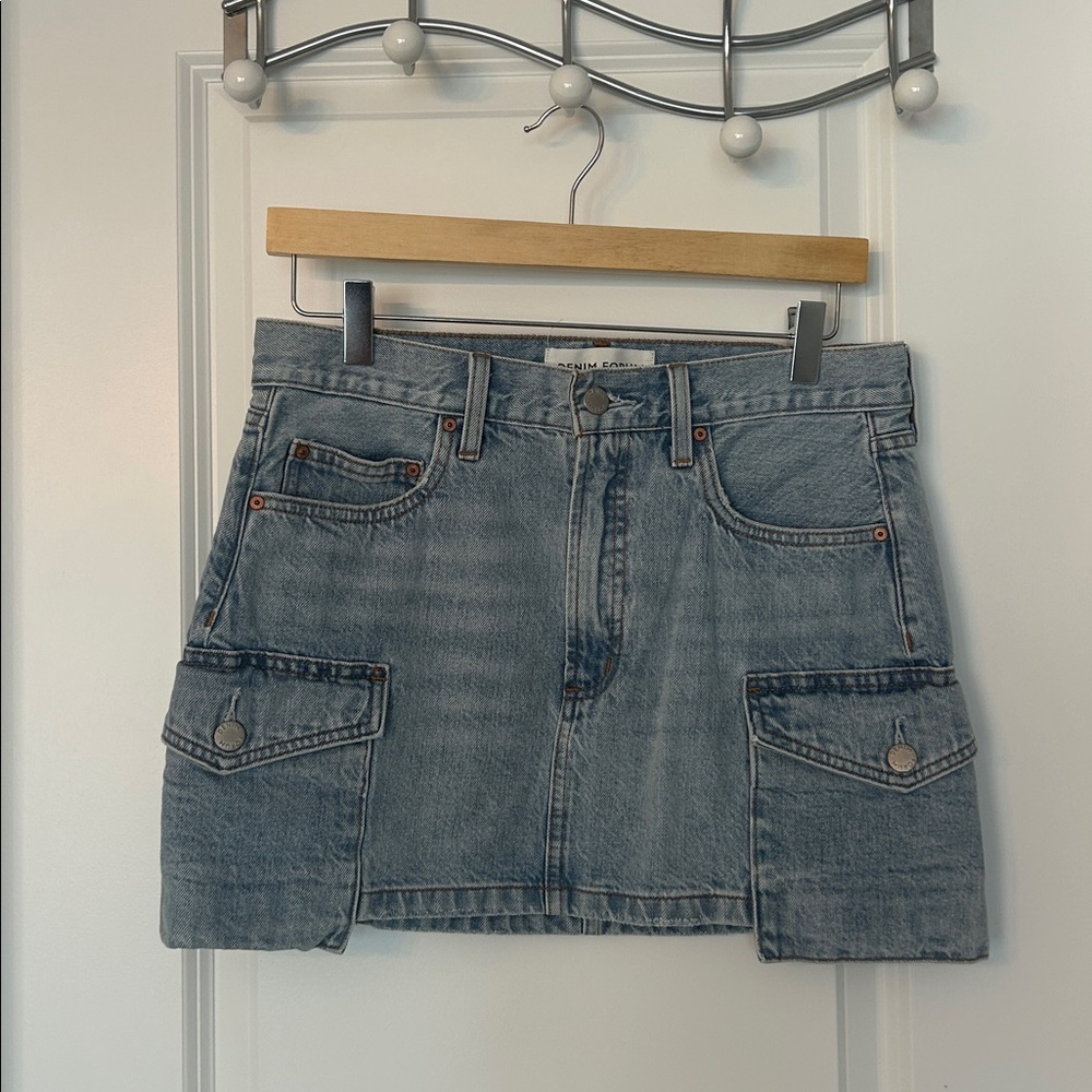 Denim Forum Blue Mini Skirt